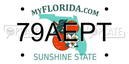79AEPT Florida License Plate