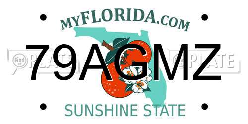 79AGMZ Florida License Plate