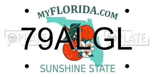 79ALGL Florida License Plate