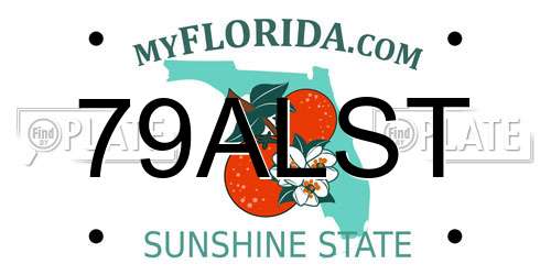 79ALST Florida License Plate