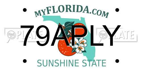 79APLY Florida License Plate