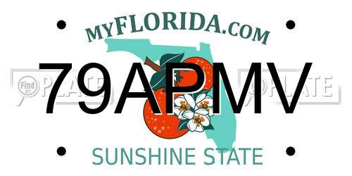 79APMV Florida License Plate