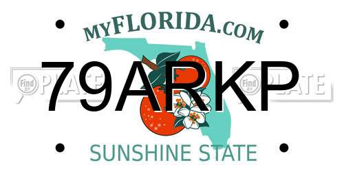 79ARKP Florida License Plate