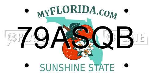 79ASQB Florida License Plate