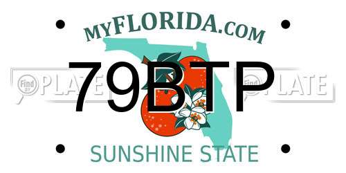 79BTP Florida License Plate