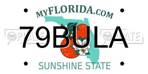 79BULA Florida License Plate
