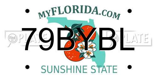 79BYBL Florida License Plate