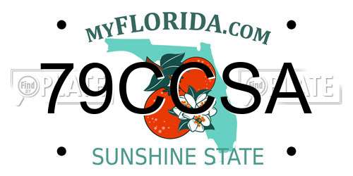79CCSA Florida License Plate