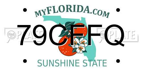 79CFFQ Florida License Plate