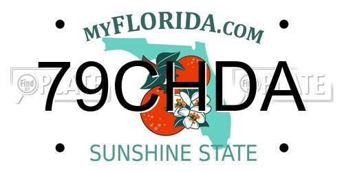 79CHDA Florida License Plate