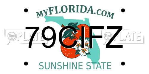 79CIFZ Florida License Plate