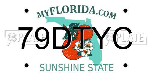 79DTYC Florida License Plate
