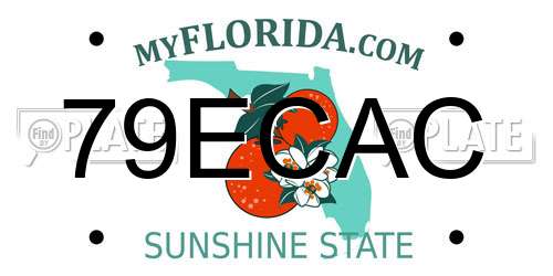 79ECAC Florida License Plate