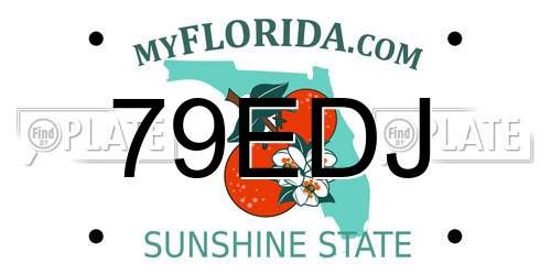 79EDJ Florida License Plate