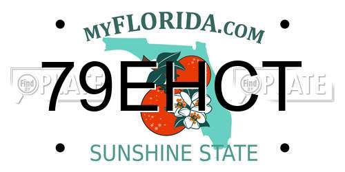 79EHCT Florida License Plate