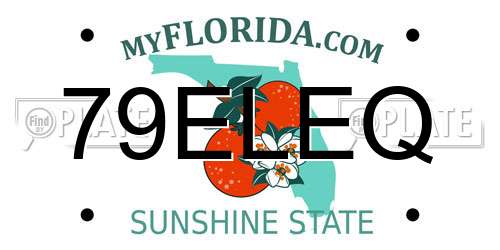 79ELEQ Florida License Plate