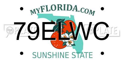 79ELWC Florida License Plate