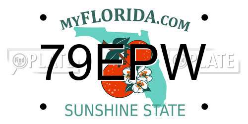 79EPW Florida License Plate