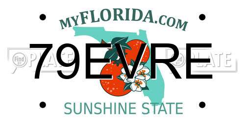 79EVRE Florida License Plate