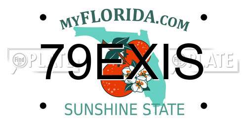 79EXIS Florida License Plate