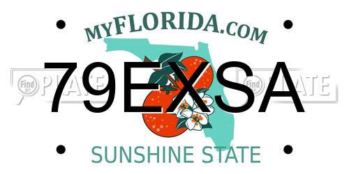 79EXSA Florida License Plate