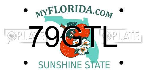 79GTL Florida License Plate