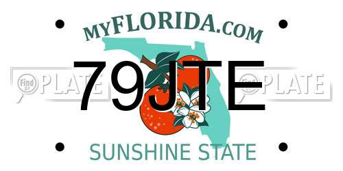 79JTE Florida License Plate