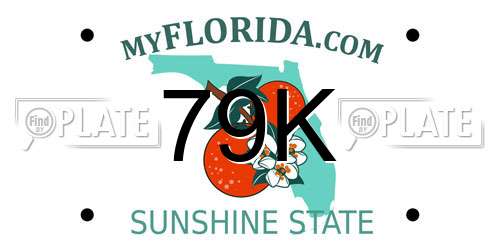 79K Florida License Plate