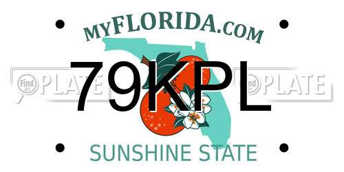 79KPL Florida License Plate