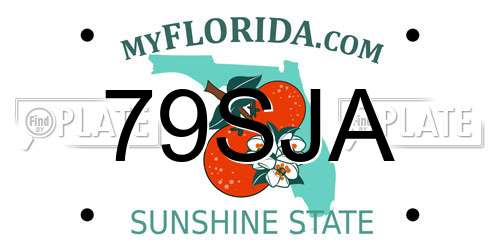 79SJA Florida License Plate