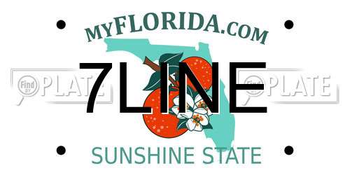7LINE Florida License Plate