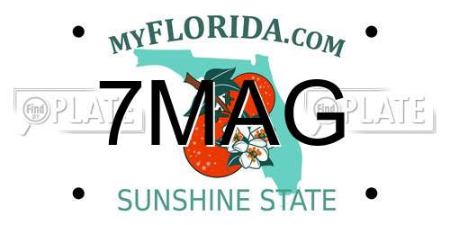 7MAG Florida License Plate