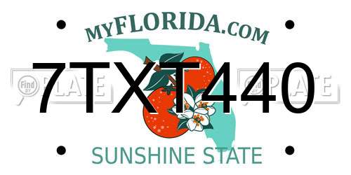7TXT440 Florida License Plate