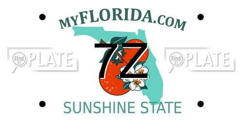 7Z Florida License Plate
