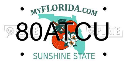 80ATCU Florida License Plate