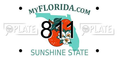811 Florida License Plate