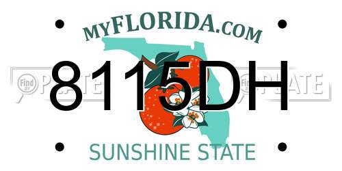 8115DH Florida License Plate