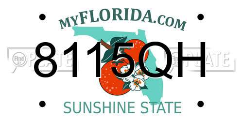 8115QH Florida License Plate