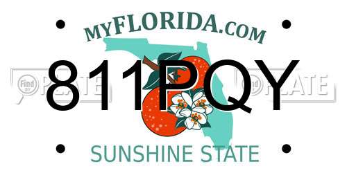 811PQY Florida License Plate