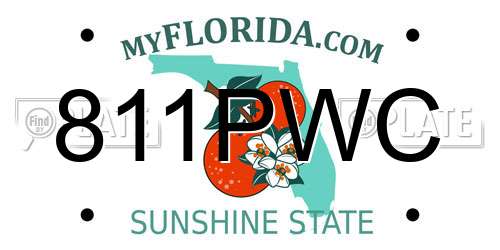 811PWC Florida License Plate