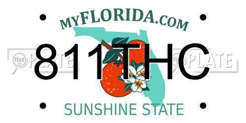 811THC Florida License Plate