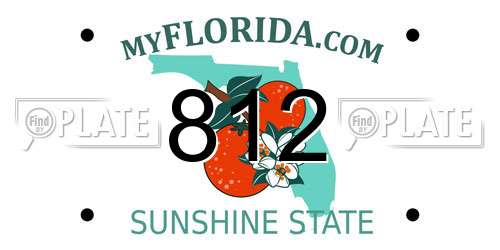 812 Florida License Plate