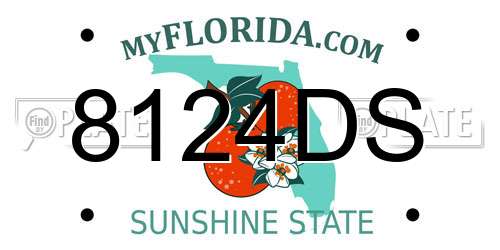 8124DS Florida License Plate
