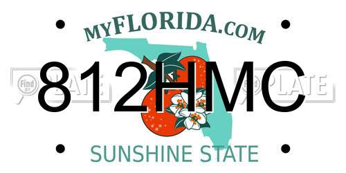 812HMC Florida License Plate