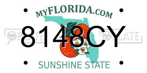 8148CY Florida License Plate