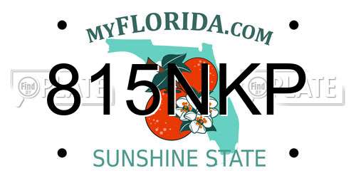 815NKP Florida License Plate