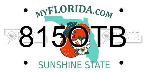 815OTB Florida License Plate