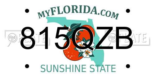 815QZB Florida License Plate