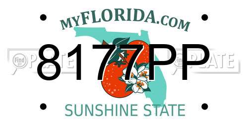 8177PP Florida License Plate