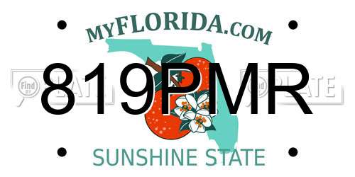 819PMR Florida License Plate